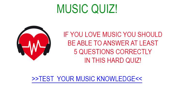 Can you handle this hard music quiz?