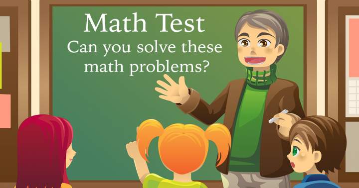 Banner for The test on mathematics.