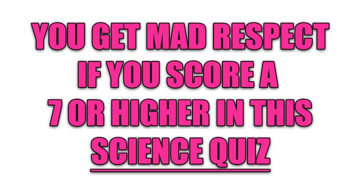 'Tough Science Quiz'