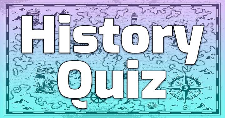 Banner for Quiz on historical events.