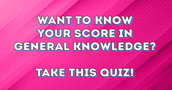 Banner for Quiz on General Knowledge.