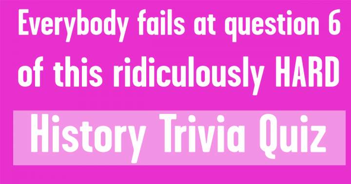 Banner for 'Quiz on Historical Trivia'