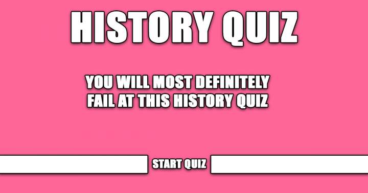 Banner for History Quiz