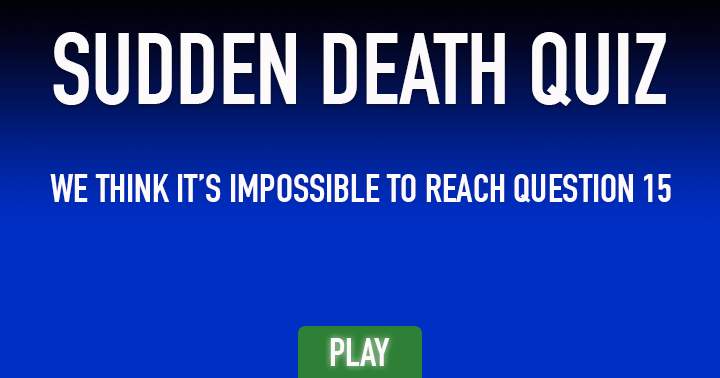 Quiz on General Knowledge with an unexpected death twist.