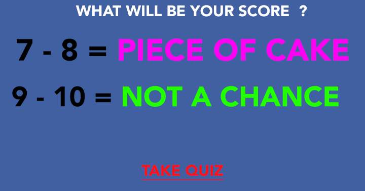 Banner for No chance you will score a perfect 10