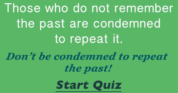 Banner for Quiz on historical events.