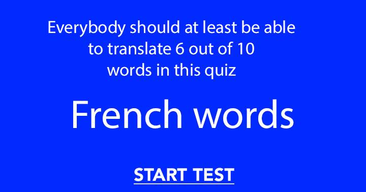 What level of proficiency do you have in the French language?