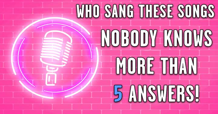 Can you identify the singers of these songs?