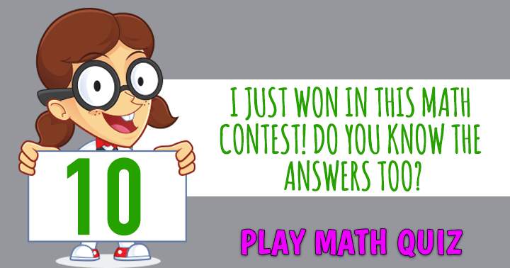 Banner for Math Competition.