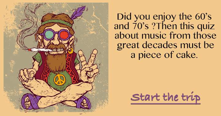 60's and 70's music quiz.