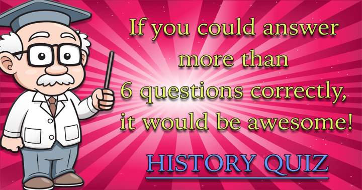 Banner for New History Quiz