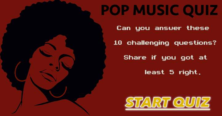 Banner for Would you be able to respond to these 10 challenging questions about pop music?