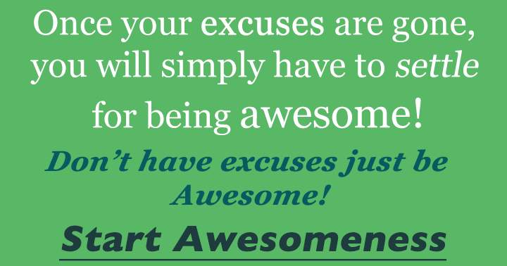 Banner for Take the quiz and be awesome without any excuses.