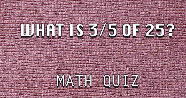 Banner for Math quiz.