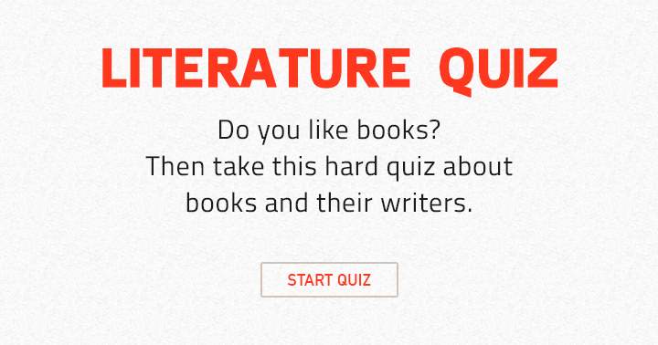 Do you like books? Then takes this fun quiz and share your score.