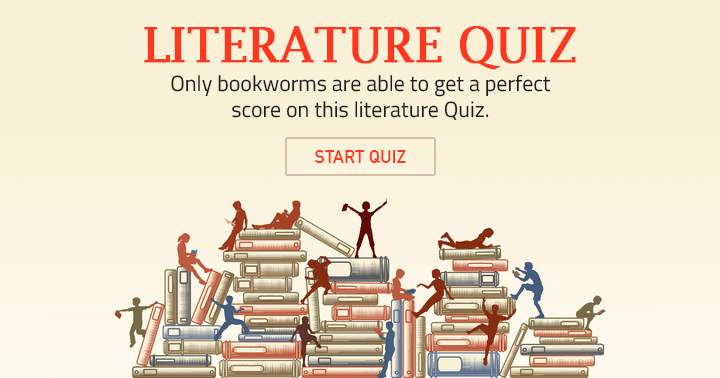 Fun but hard quiz for bookworms!