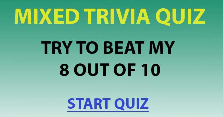 Mixed Trivia Quiz