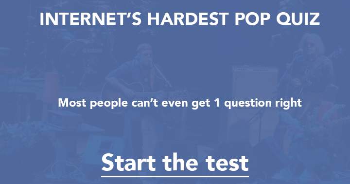 The hardest pop music quiz of the internet