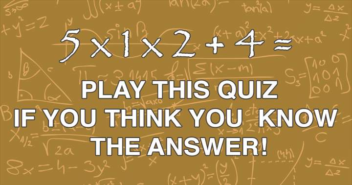 Difficult Mathematics Quiz