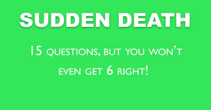 Sudden Death Quiz