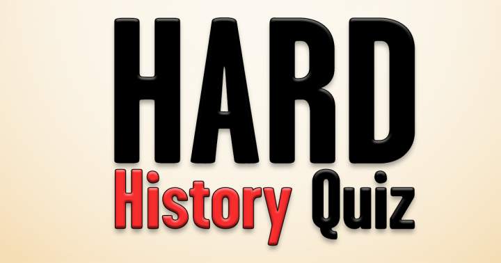 HARD History Quiz