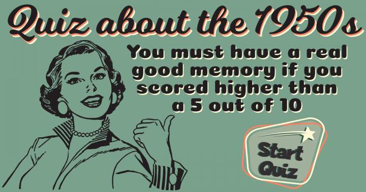 Play This Quiz About 1950s