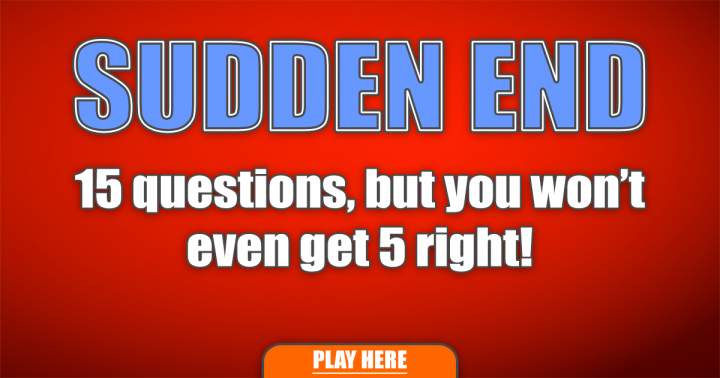 Mixed Sudden End Quiz