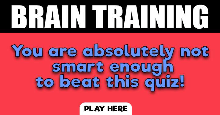 Brain Training Quiz