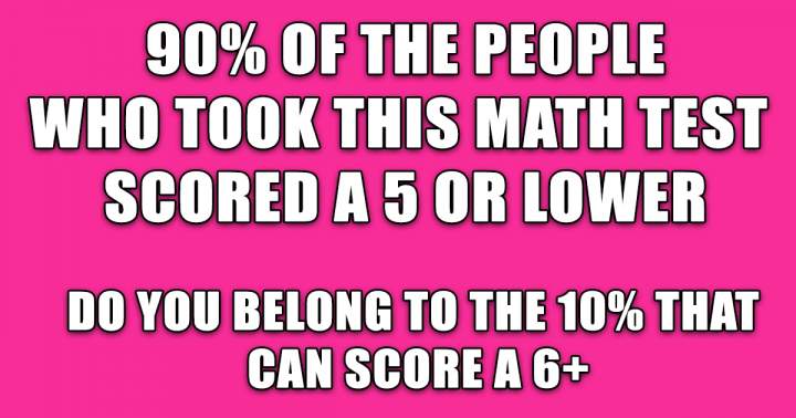 Mathematics Test